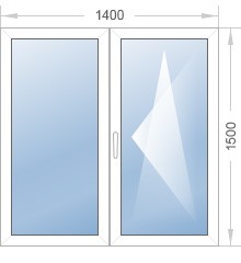 ПРОФИЛЬ REHAU Размер 1400x1500